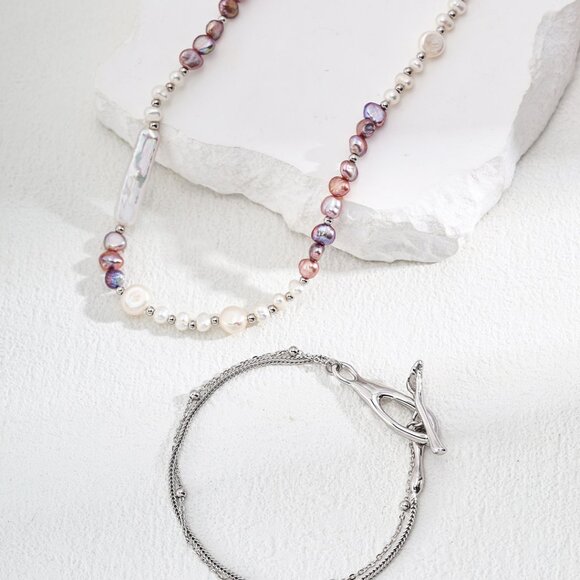 ✨ Artisan Original Multi-Strand Bracelet with Sculptural Toggle Clasp | S925 - Picture 11 of 12